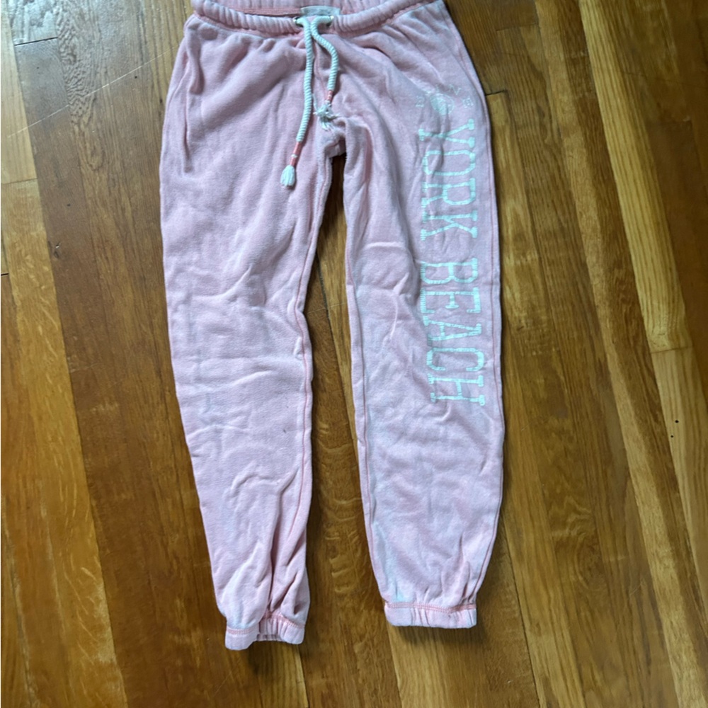 York beach pink sweatpants